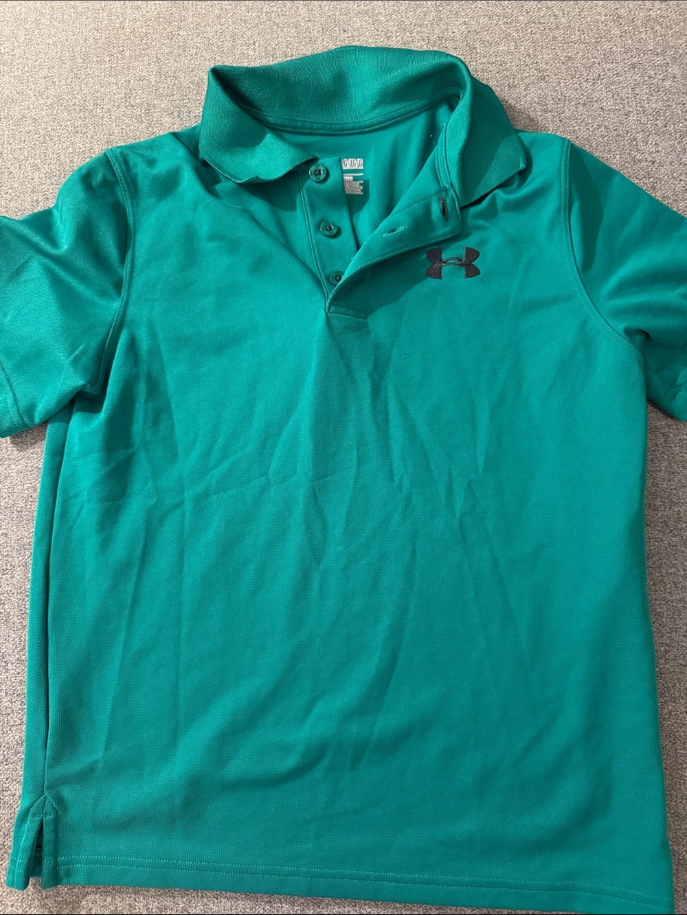 5/$15- Under Armour Boys' Teal Polo Shirt